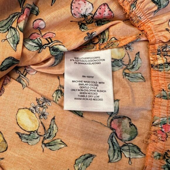 Donna Morgan Zenith multi fruit cotton dress size 8, NWT - Picture 11 of 12